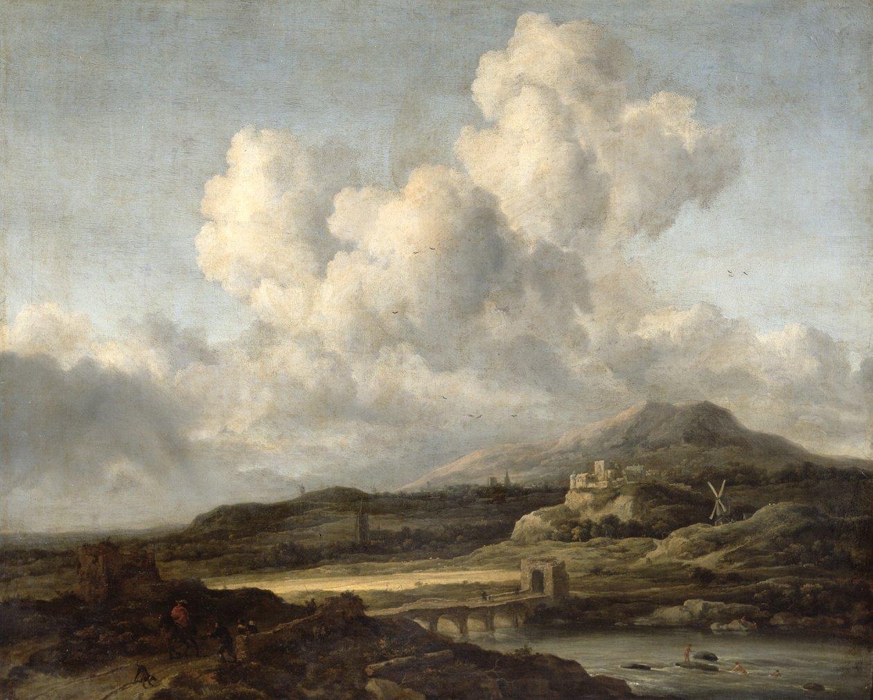 Slunná krajina od Jacob van Ruisdael