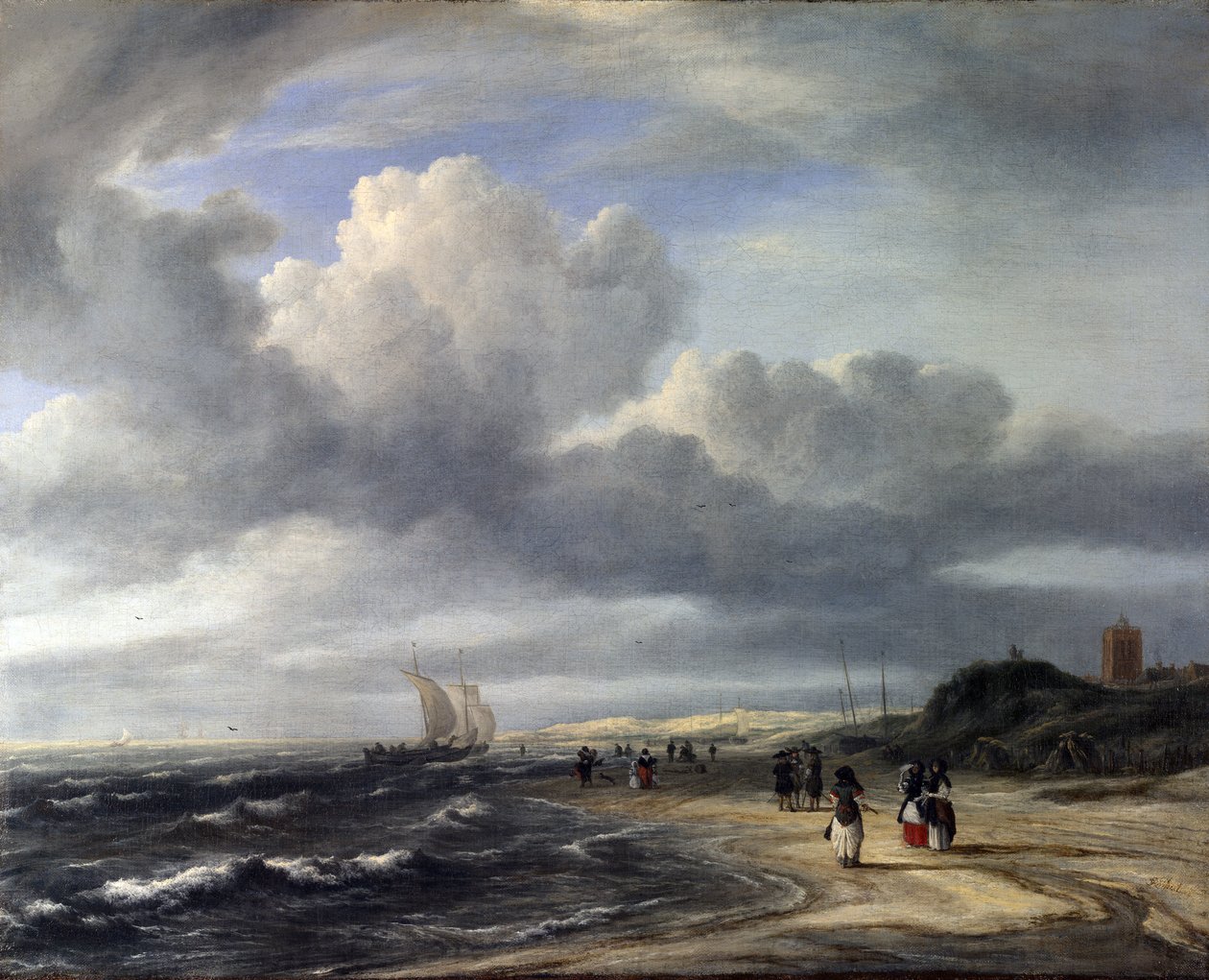 Pobřeží v Egmond-an-Zee od Jacob van Ruisdael