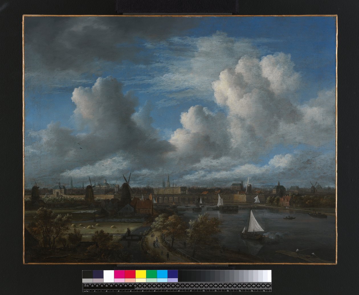 Pohled na Amstel při pohledu na Amsterdam, c.1675-70 od Jacob van Ruisdael