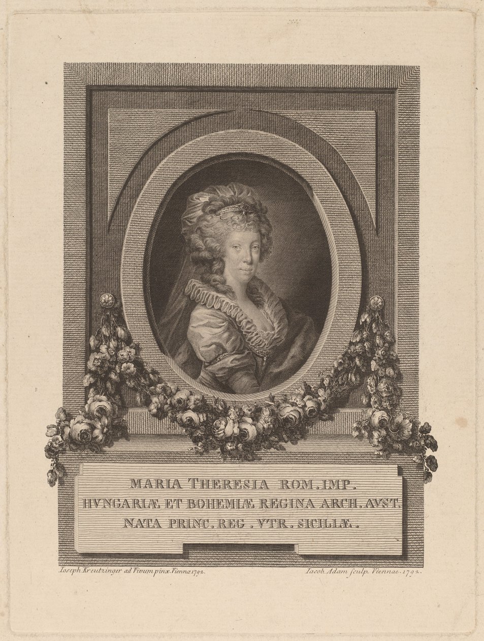 Marie-Thérèse, císařovna Svaté říše římské, 1792. od Jacob Adam