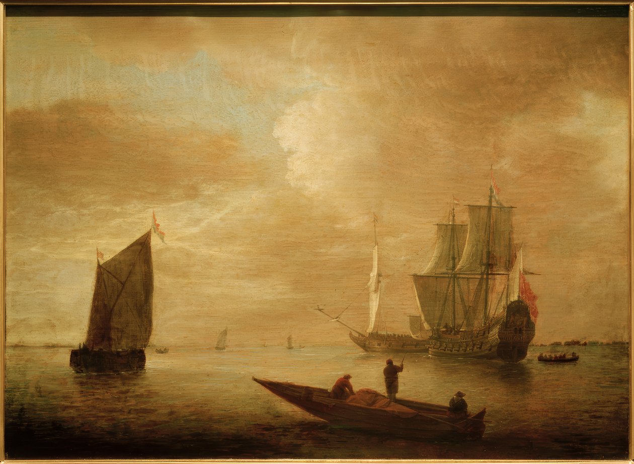 Klidné moře od Jacob Adriaensz Bellevois