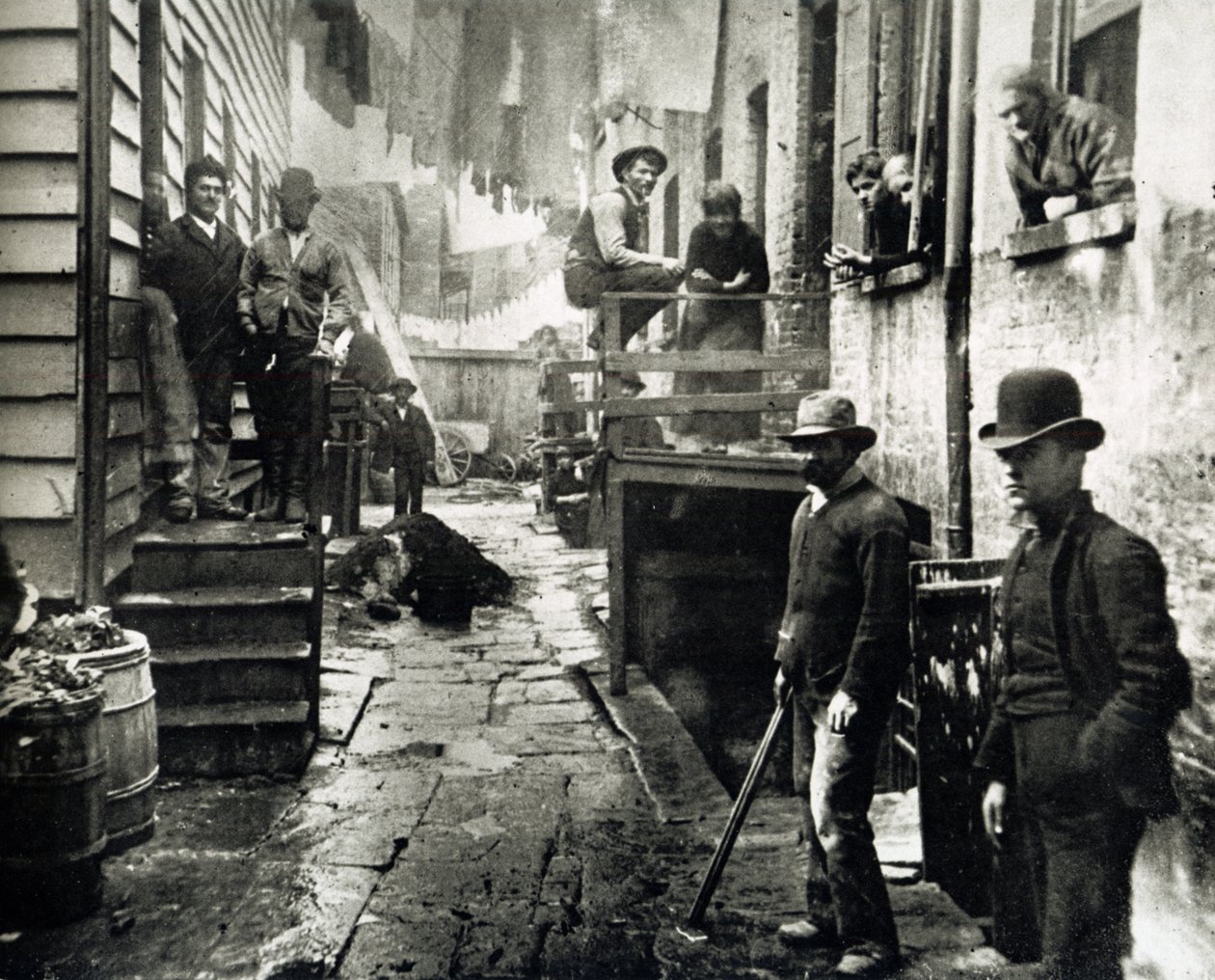 Pohled na Little Italy, Mulberry Street, New York, USA, c.1890 od Jacob August Riis