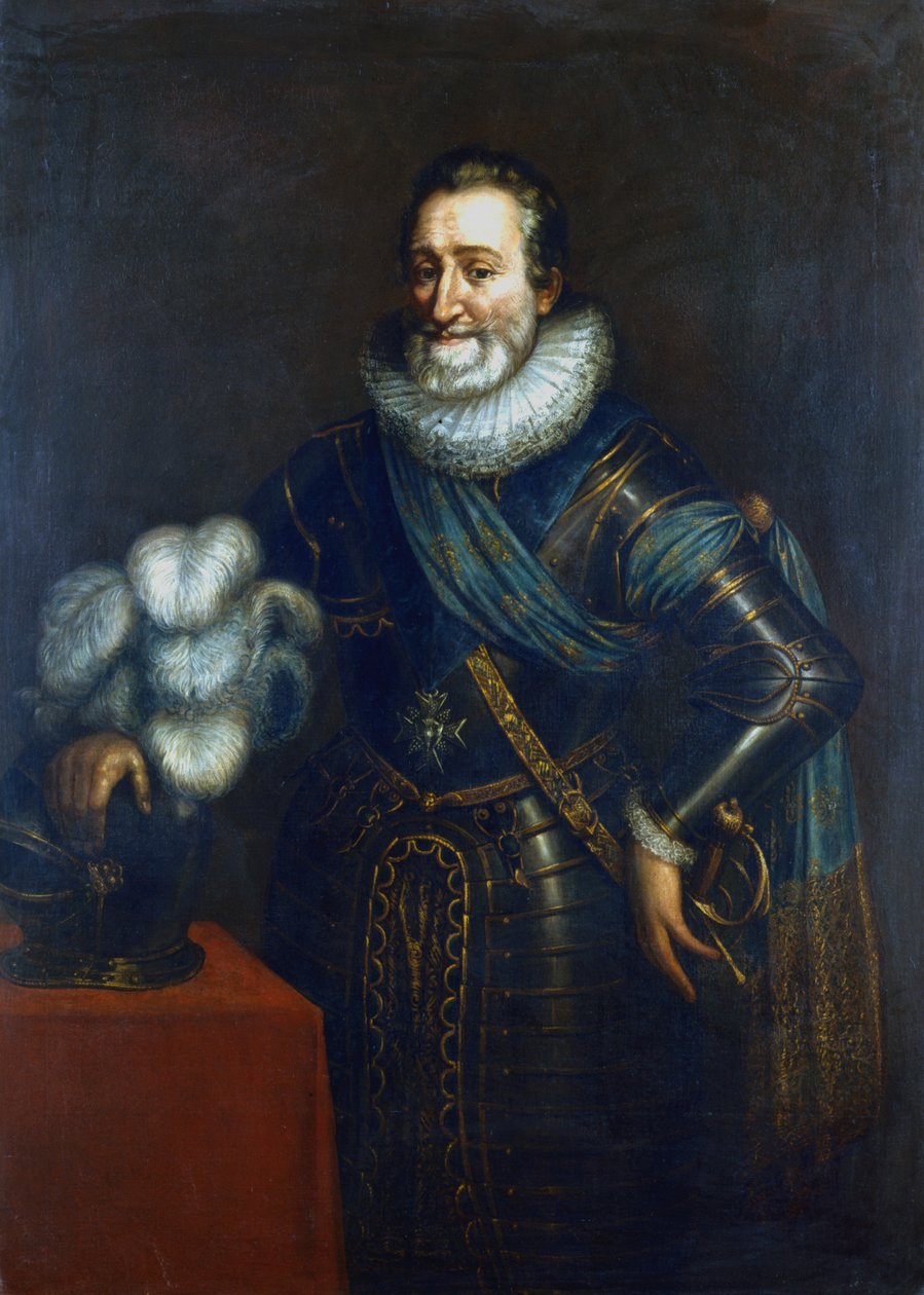 Jindřich IV., první francouzský král Bourbonů, c1589-1610 od Jacob Bunel