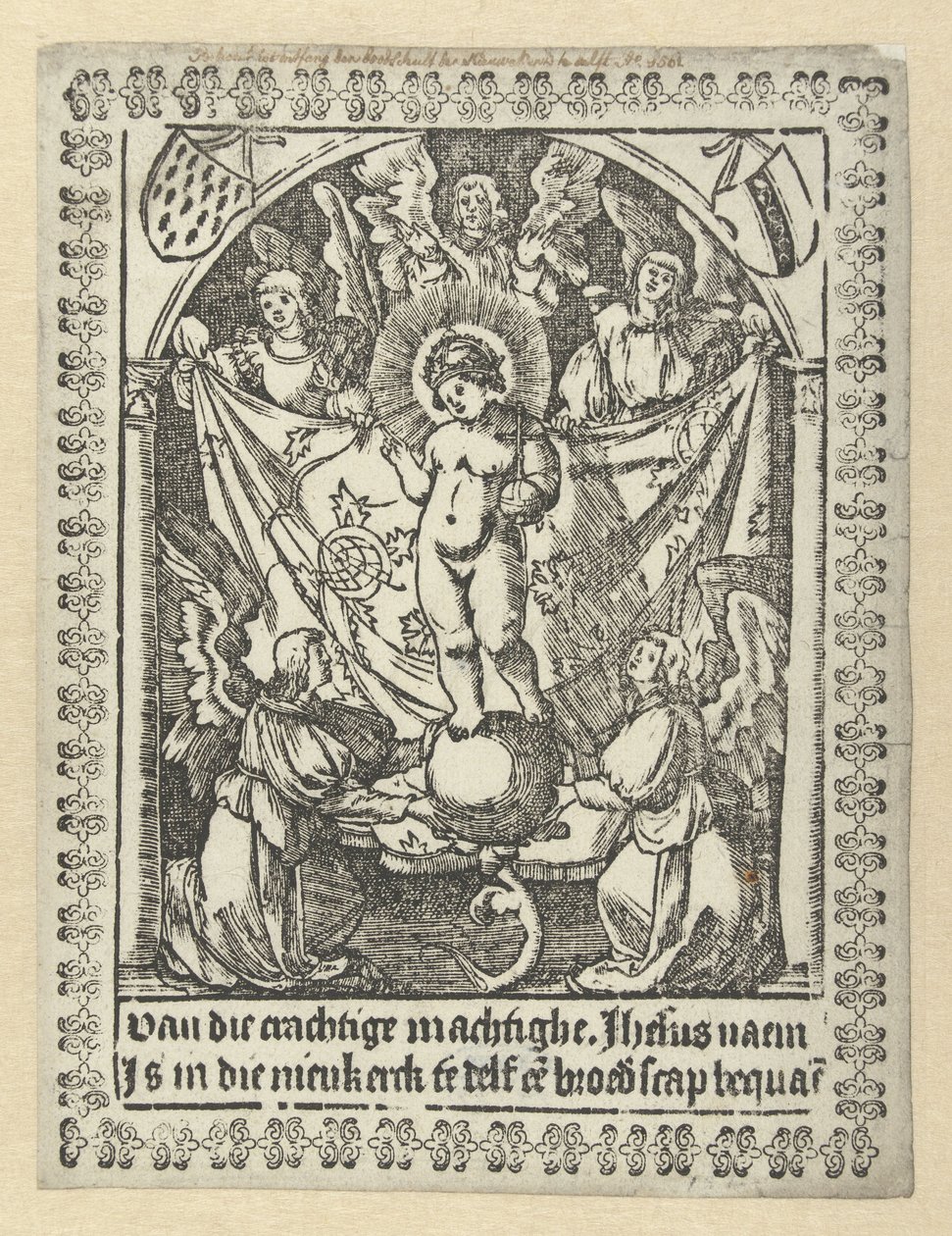 Modlitební tisk za bratrství Ježíše od Jacob Cornelisz van Oostsanen (school of)