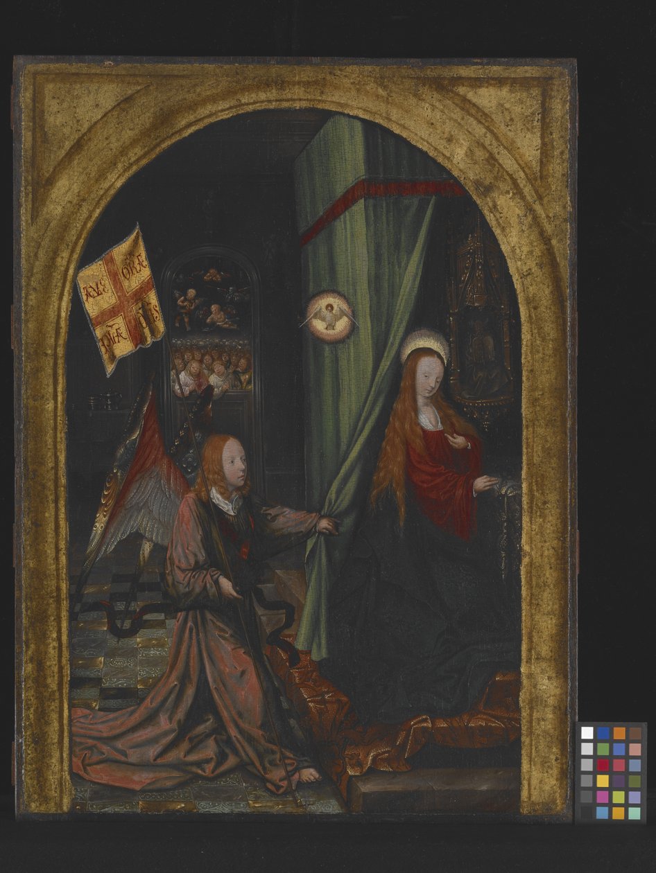 Zvěstování (olej na dřevě) od Jacob Cornelisz van Oostsanen