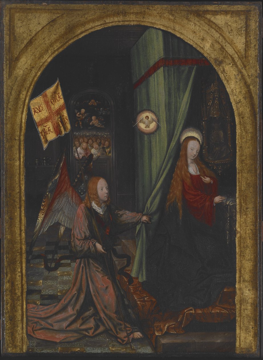 Annunciation, c.1508 (olej na dřevě) od Jacob Cornelisz van Oostsanen