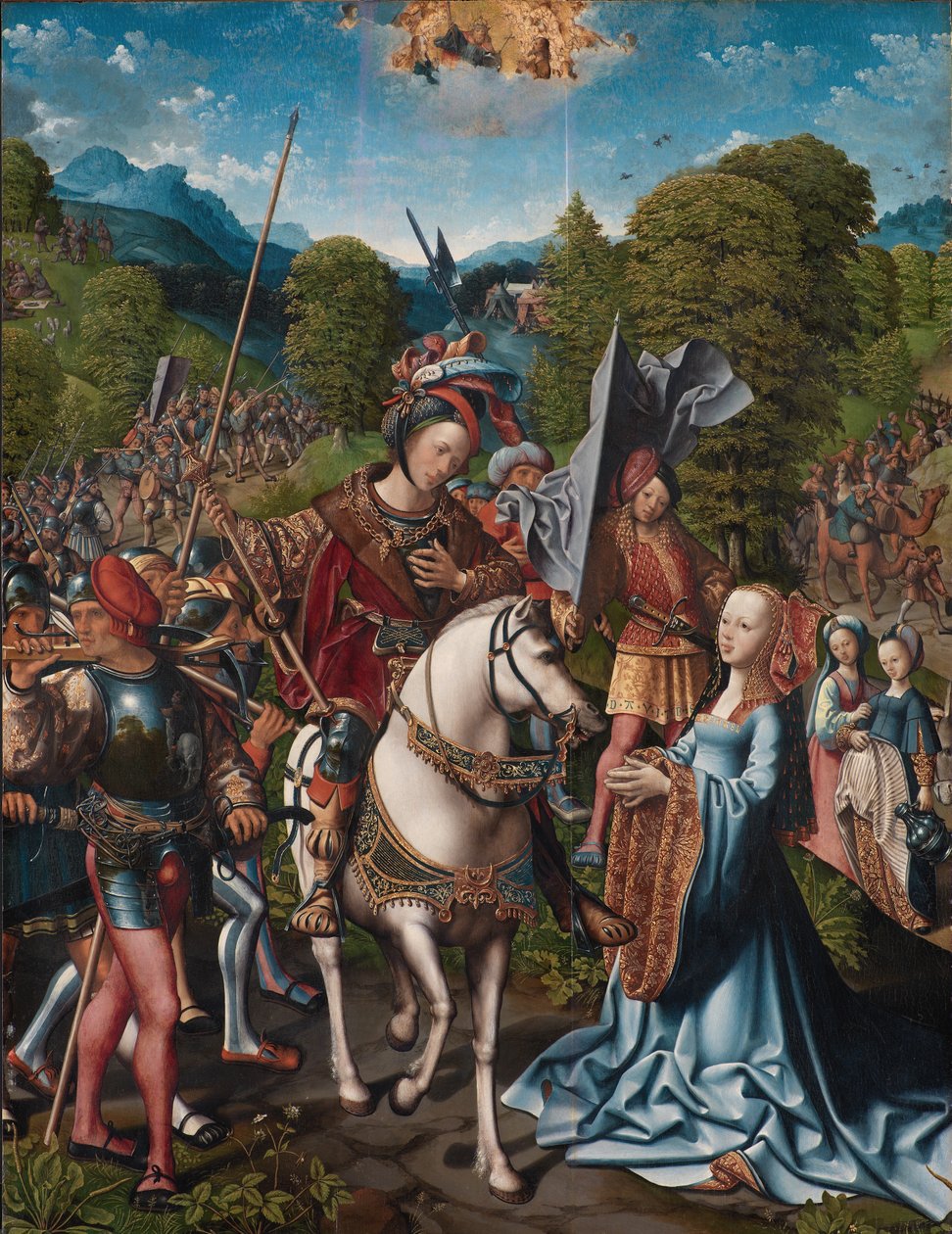 David a Abigail od Jacob Cornelisz van Oostsanen