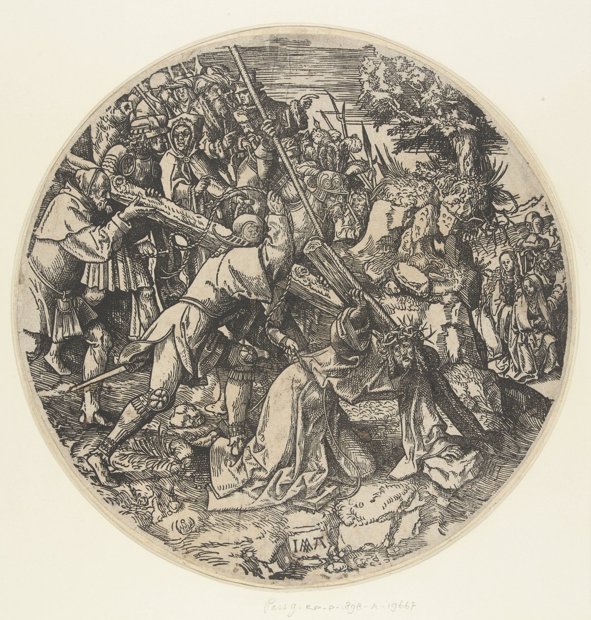 Nesení Kříže The Round Passion (název série) od Jacob Cornelisz van Oostsanen