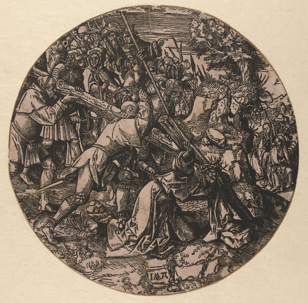 Nesení Kříže The Round Passion (název série) od Jacob Cornelisz van Oostsanen