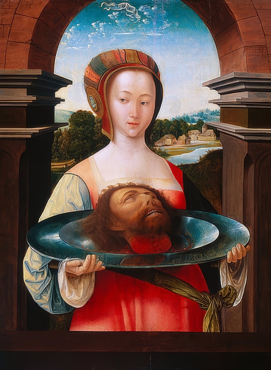 Salome s hlavou Jana Křtitele. 1524 od Jacob Cornelisz van Oostsanen