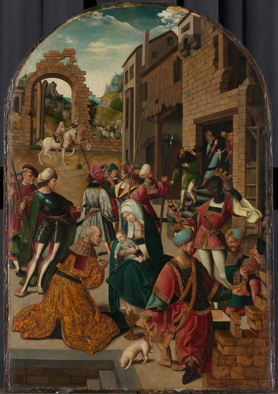 Klanění tří králů, c. 1510 od Jacob Cornelisz van Oostsanen