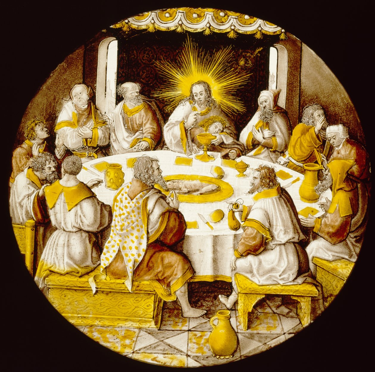Poslední večeře od Jacob Cornelisz van Oostsanen