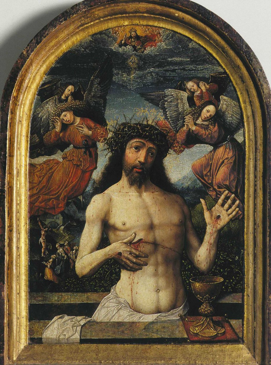 Muž smutku od Jacob Cornelisz van Oostsanen