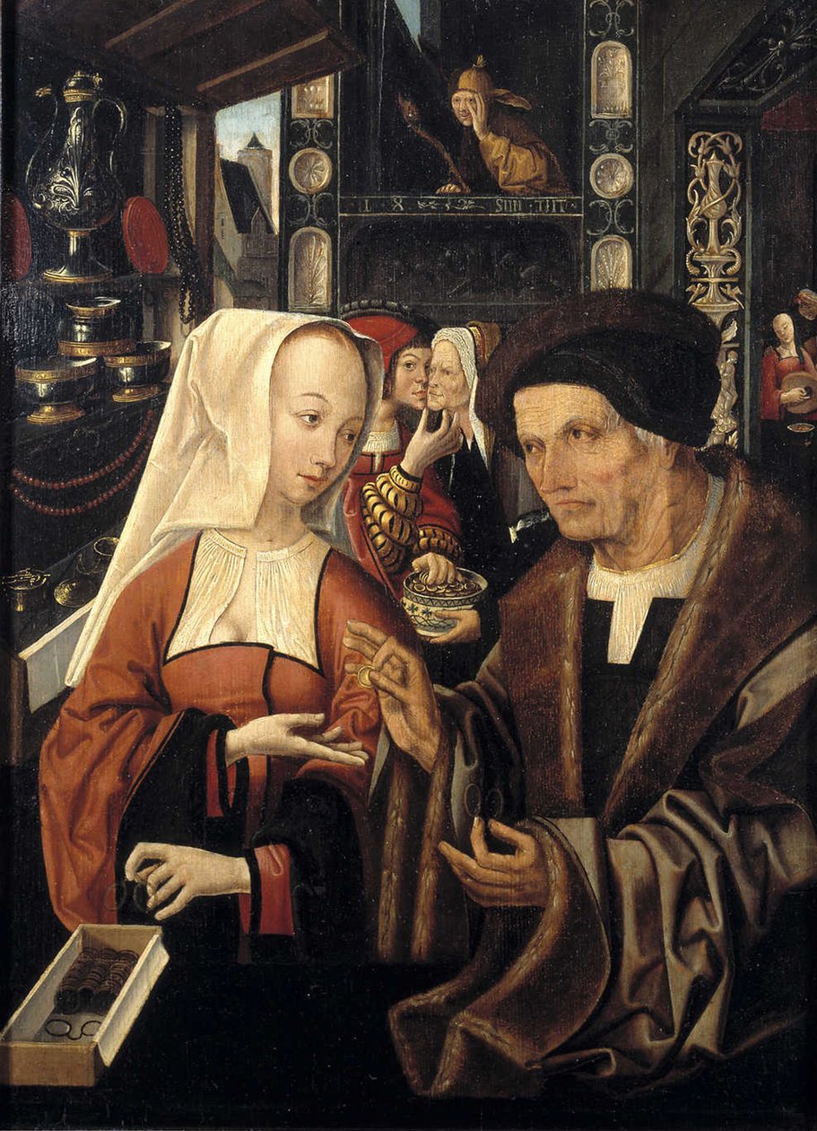 Prodejce brýlí od Jacob Cornelisz van Oostsanen