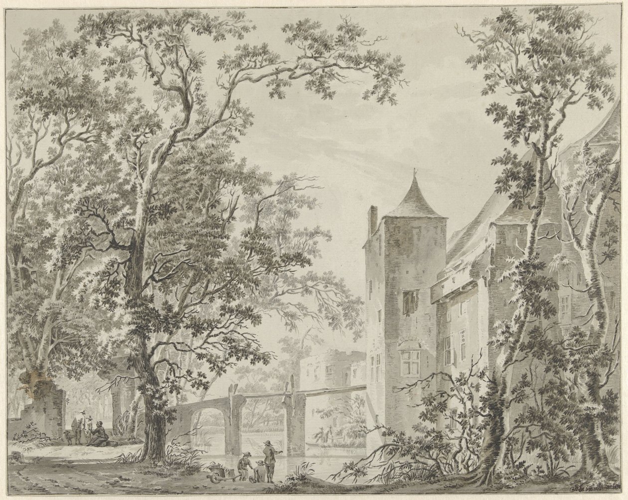 Hrad de Haar nedaleko Utrechtu od Jacob Elias van Varelen