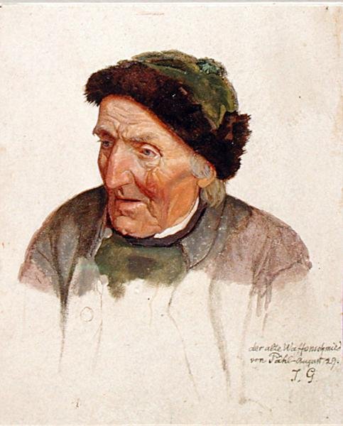 Starý zbrojíř z Pahlu, 1829 od Jacob Gensler