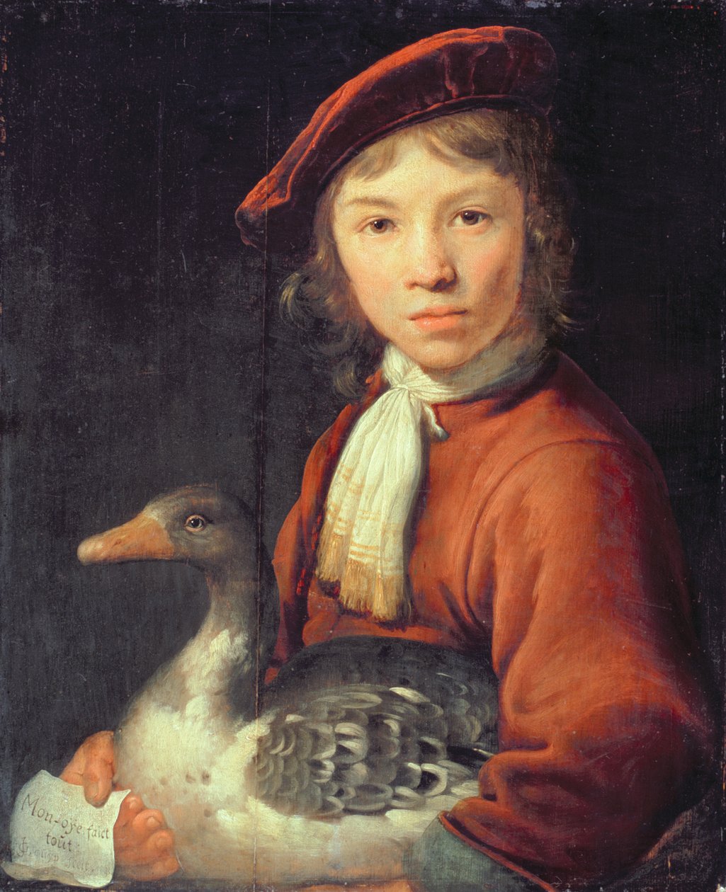 Chlapec s husou od Jacob Gerritsz Cuyp