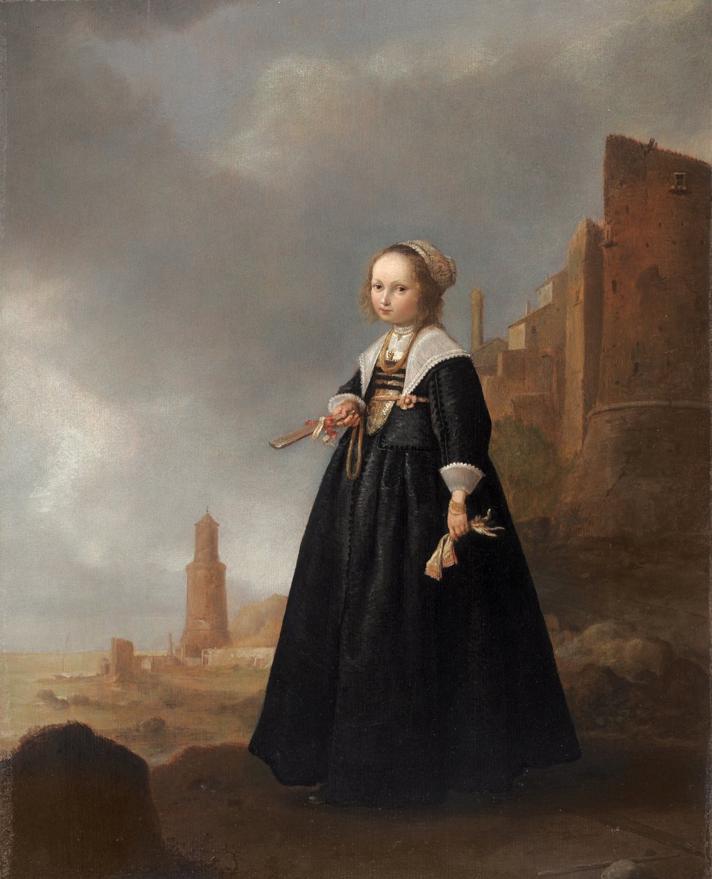 Ranní procházka (olej na panelu) od Jacob Gerritsz Cuyp