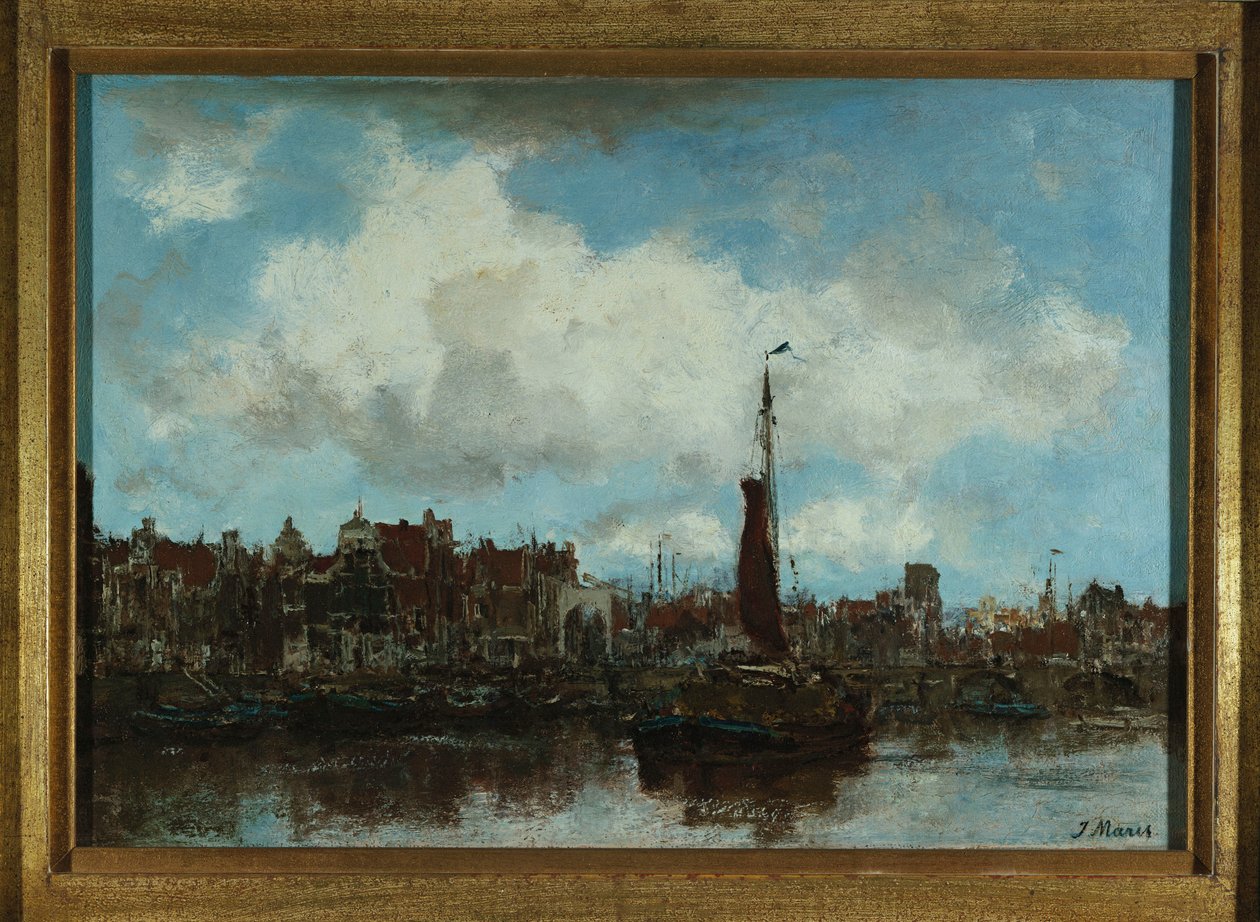 Pohled na Amsterdam od Jacob Henricus or Hendricus Maris