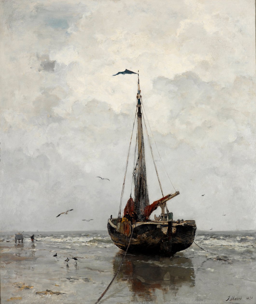 ""Bateau de peche"" (Rybářský člun) Peinture de Jacob Maris (1837-1899) - 1878 - Olej na plátně Rozměr 160x140 cm Gemeentemuseum Den Haag od Jacob Henricus or Hendricus Maris