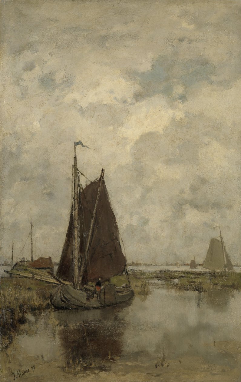 Lodě za špatného počasí od Jacob Henricus or Hendricus Maris