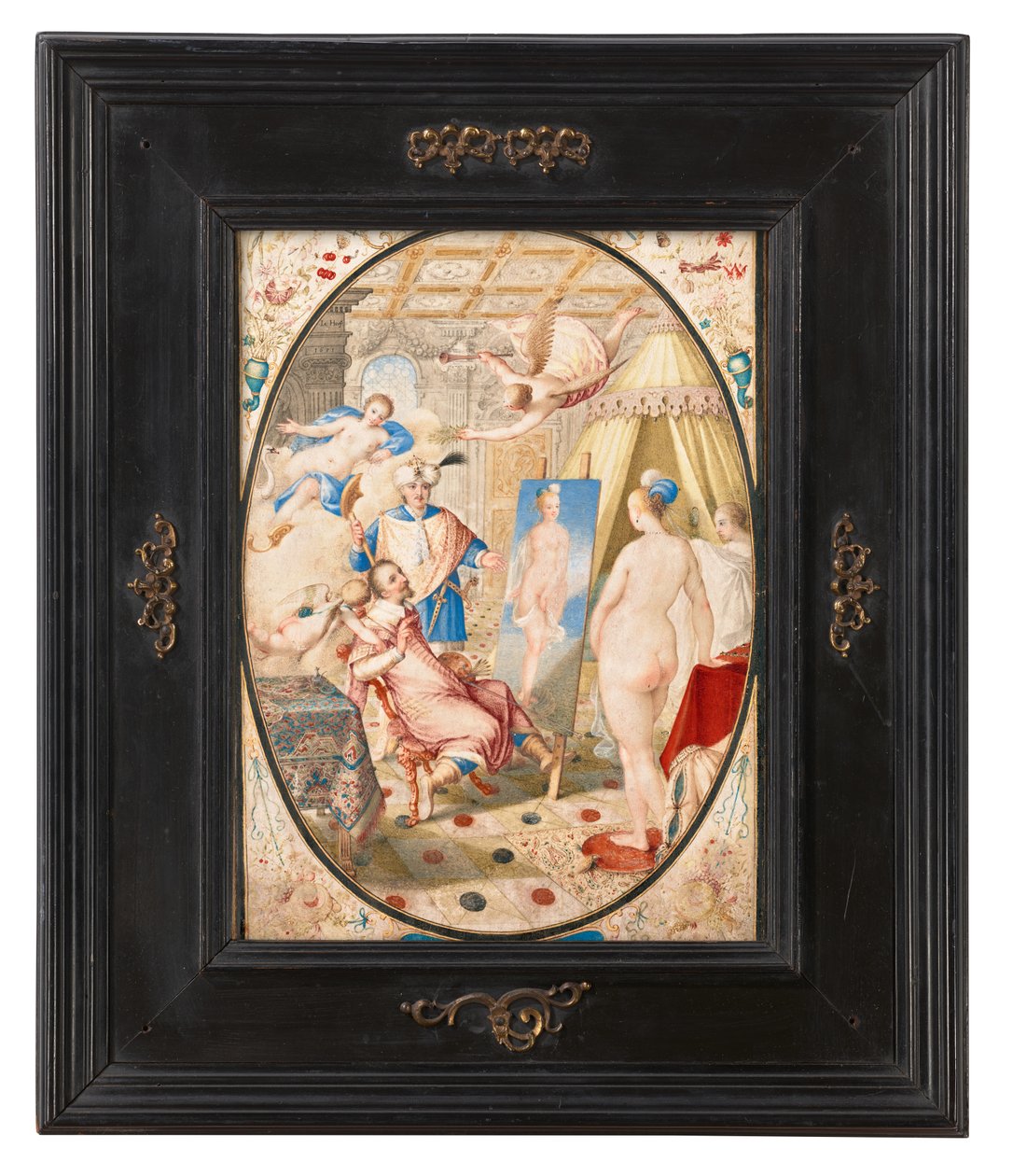 Apelles maluje Campaspe, milenku Alexandra Velikého od Jacob Hoefnagel