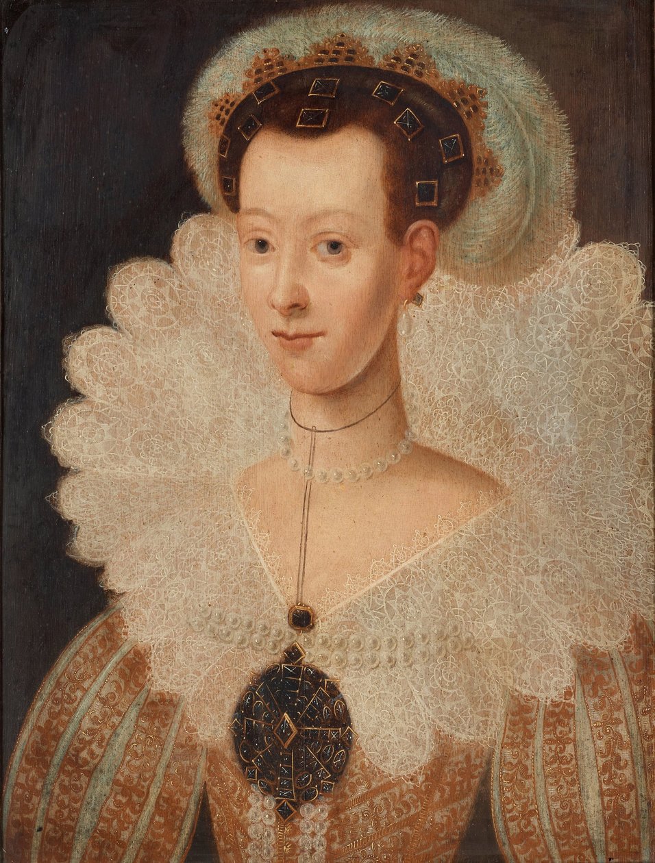 Švédská královna Maria Eleonora od Jacob Hoefnagel