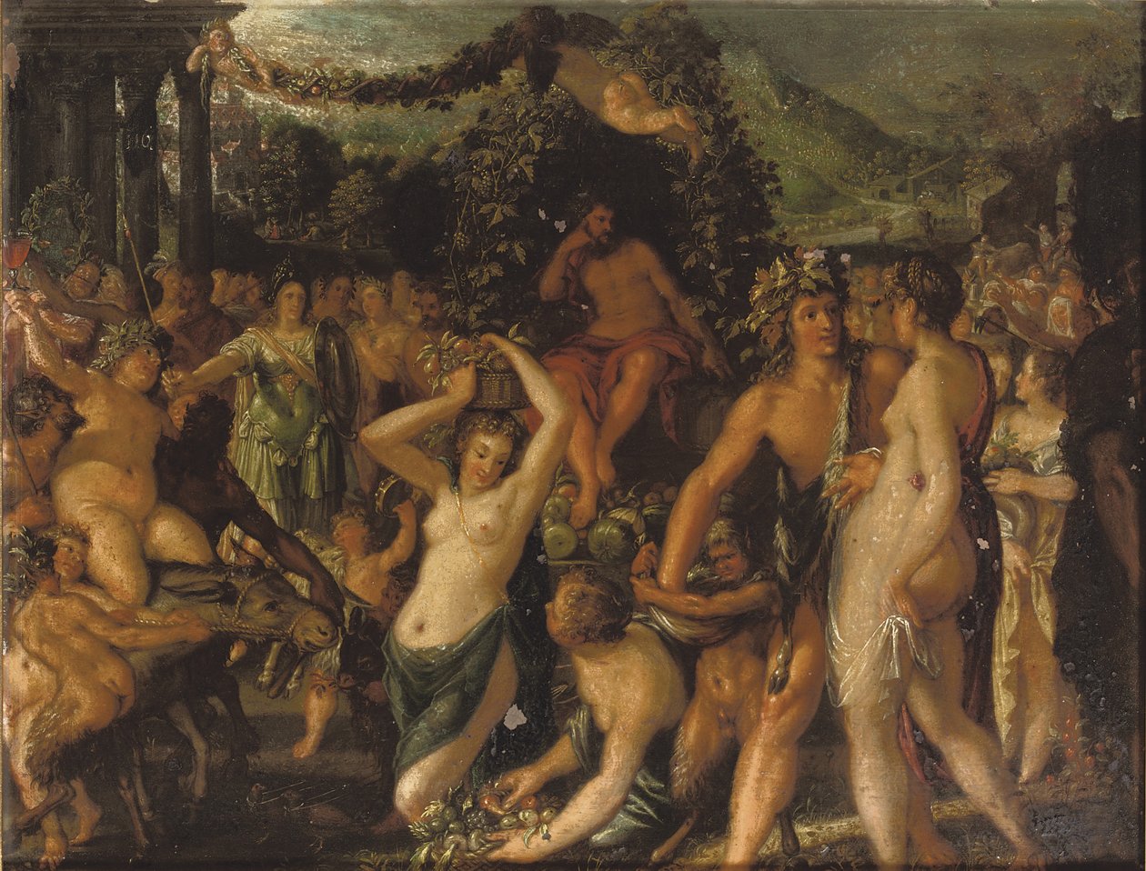 Sine Baccho et Cerere friget Venus od Jacob Hoefnagel