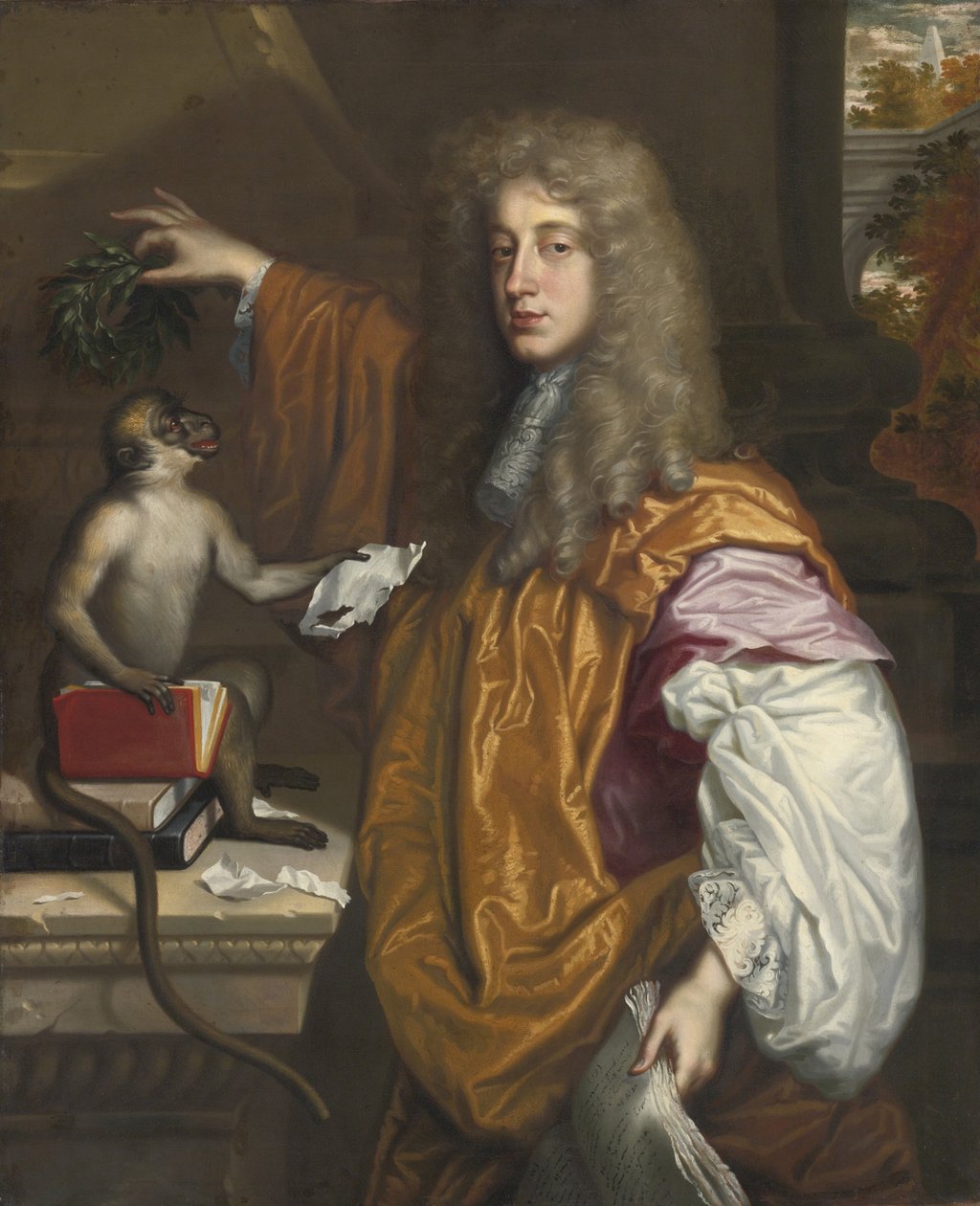 Portrét Johna Wilmota, 2. hraběte z Rochesteru 1647-1680 od Jacob Huysmans