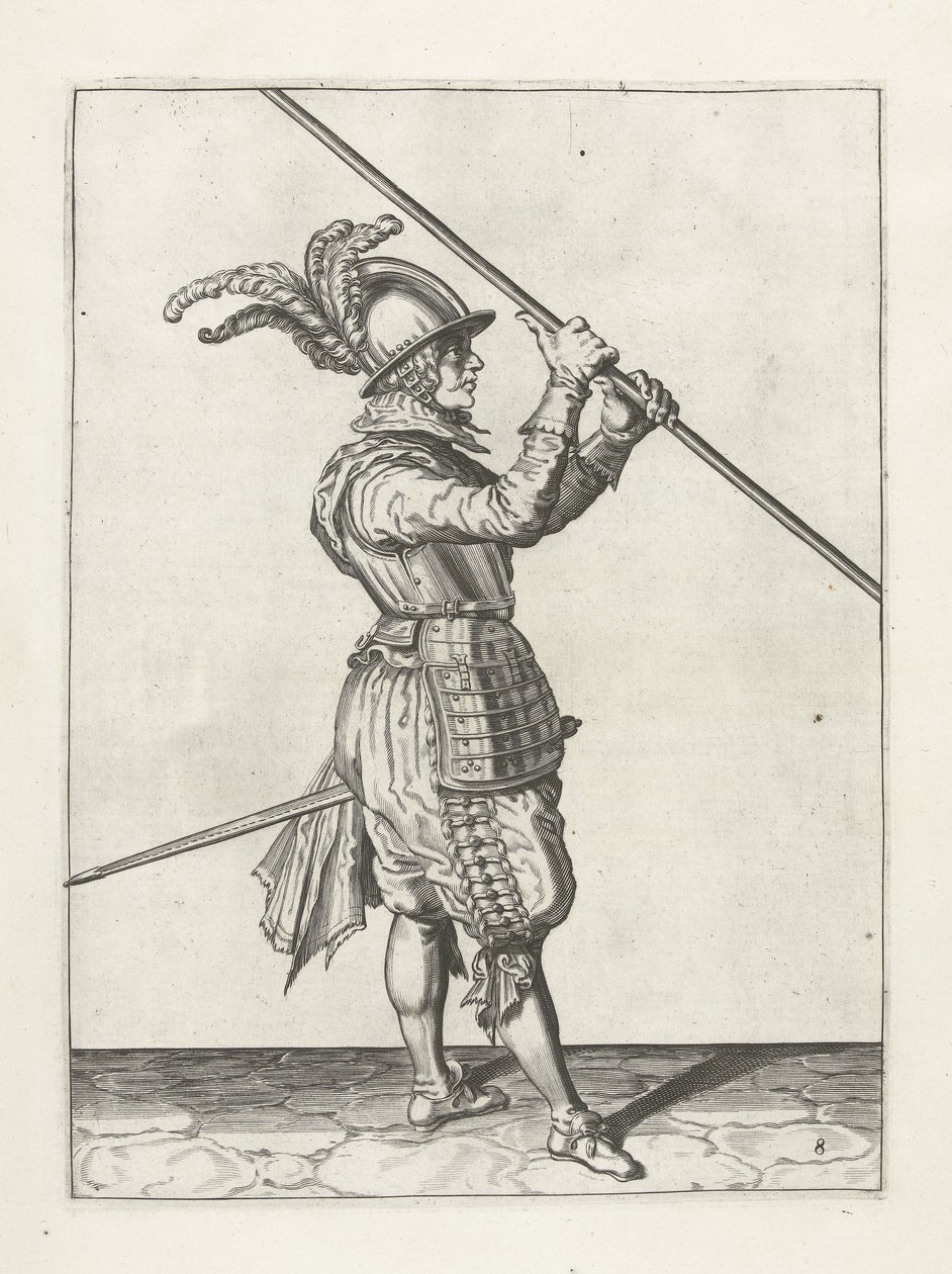Voják s kopím, kolem 1600 od Jacob II de Gheyn