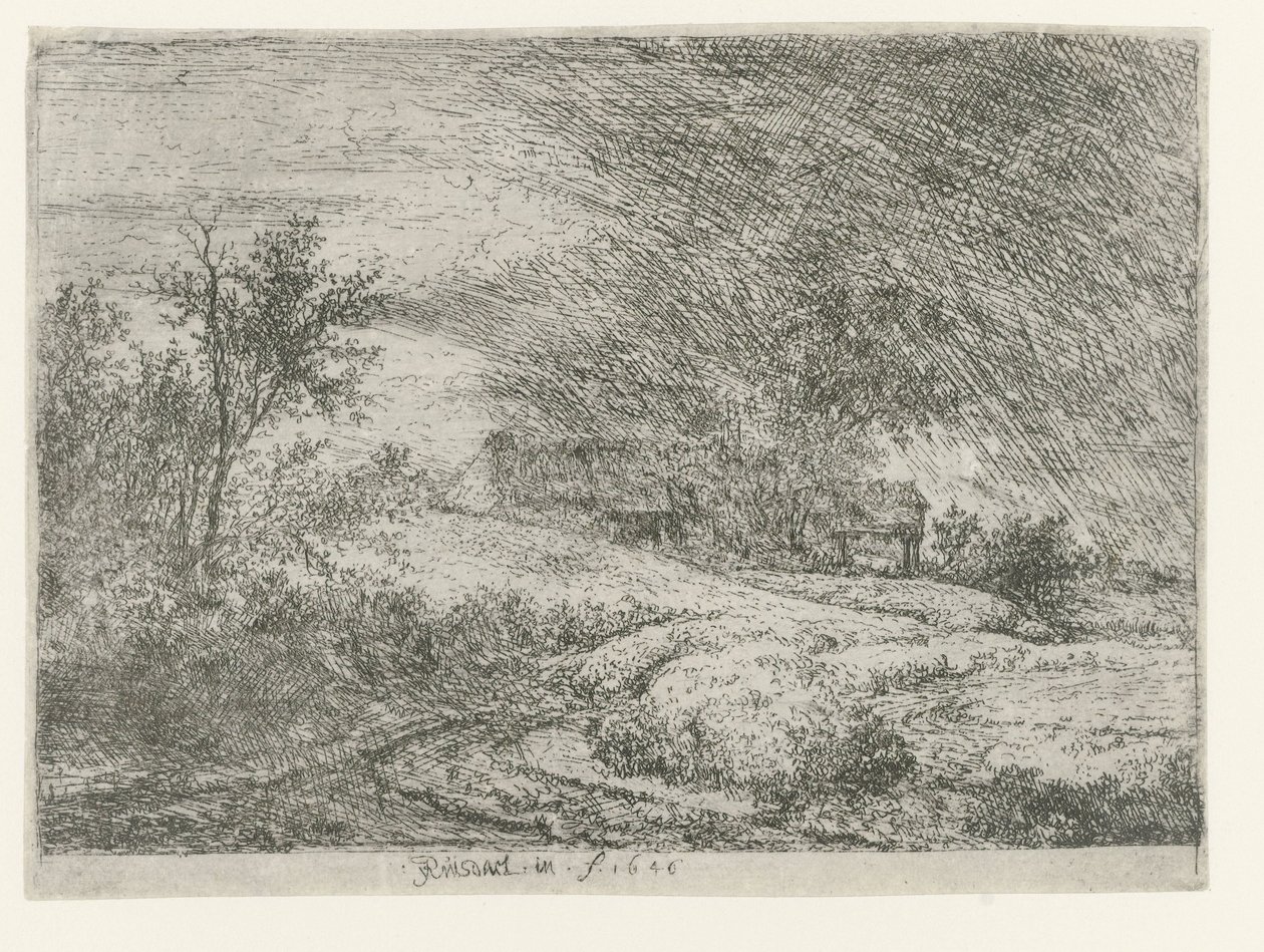 Krajina s farmou od Jacob van Ruisdael