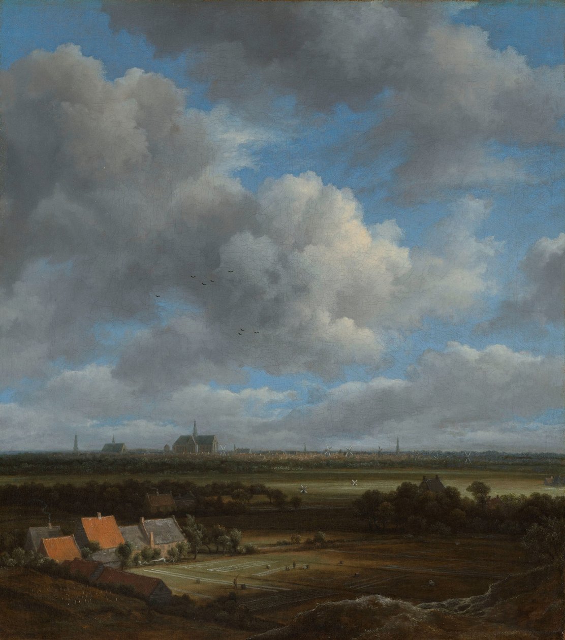 Pohled na Haarlem od severozápadu, s bělícími poli v popředí Pohled na Haarlem od severozápadu, s bělícími poli v popředí od Jacob van Ruisdael