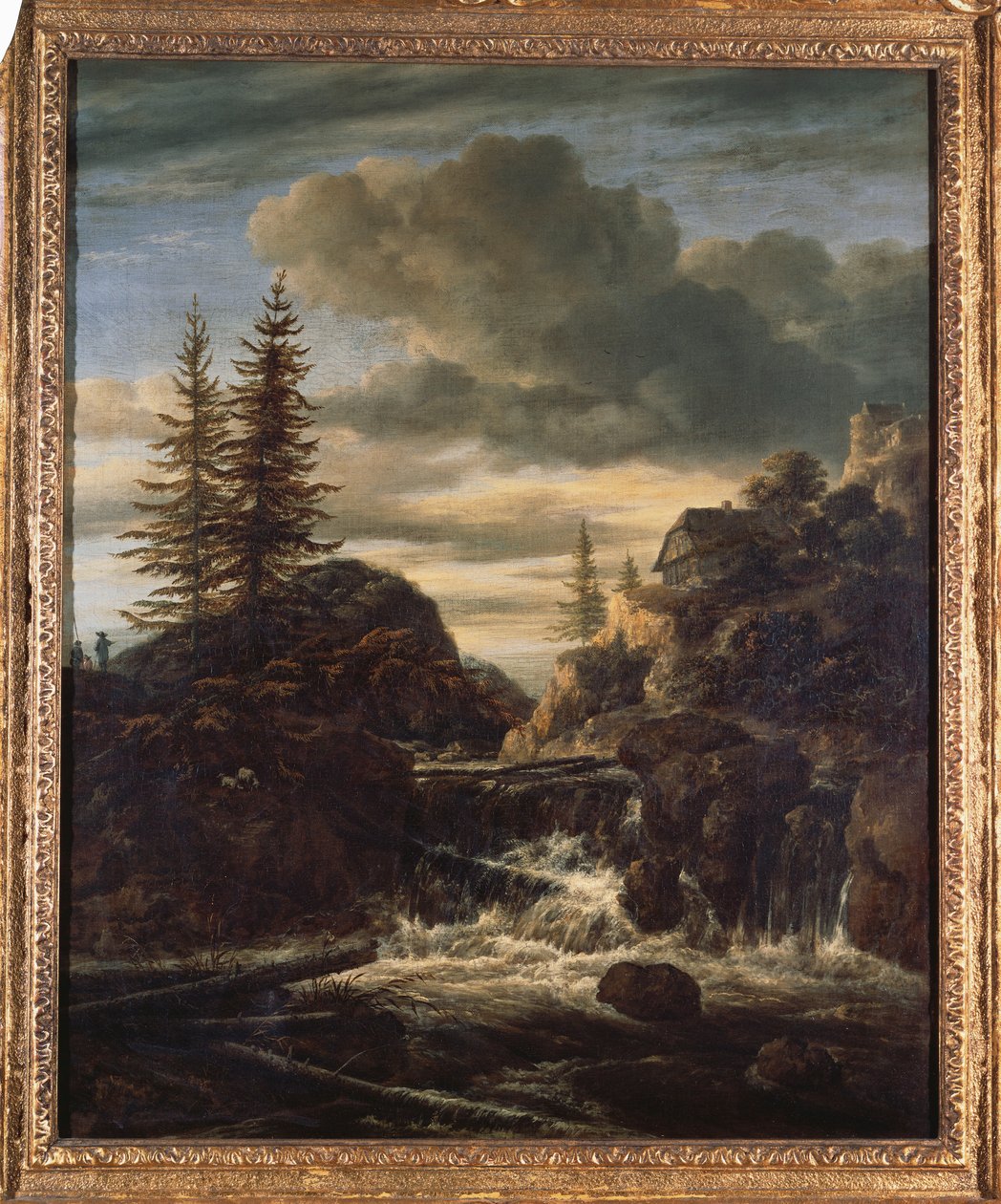 Norská krajina s kaskádovým vodopádem od Jacob van Ruisdael