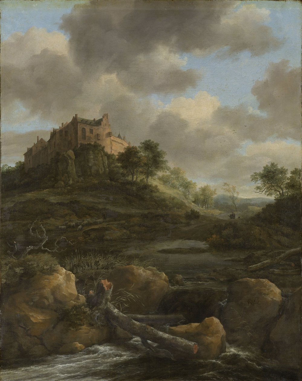 Zámek Bentheim, 1650-82 od Jacob van Ruisdael