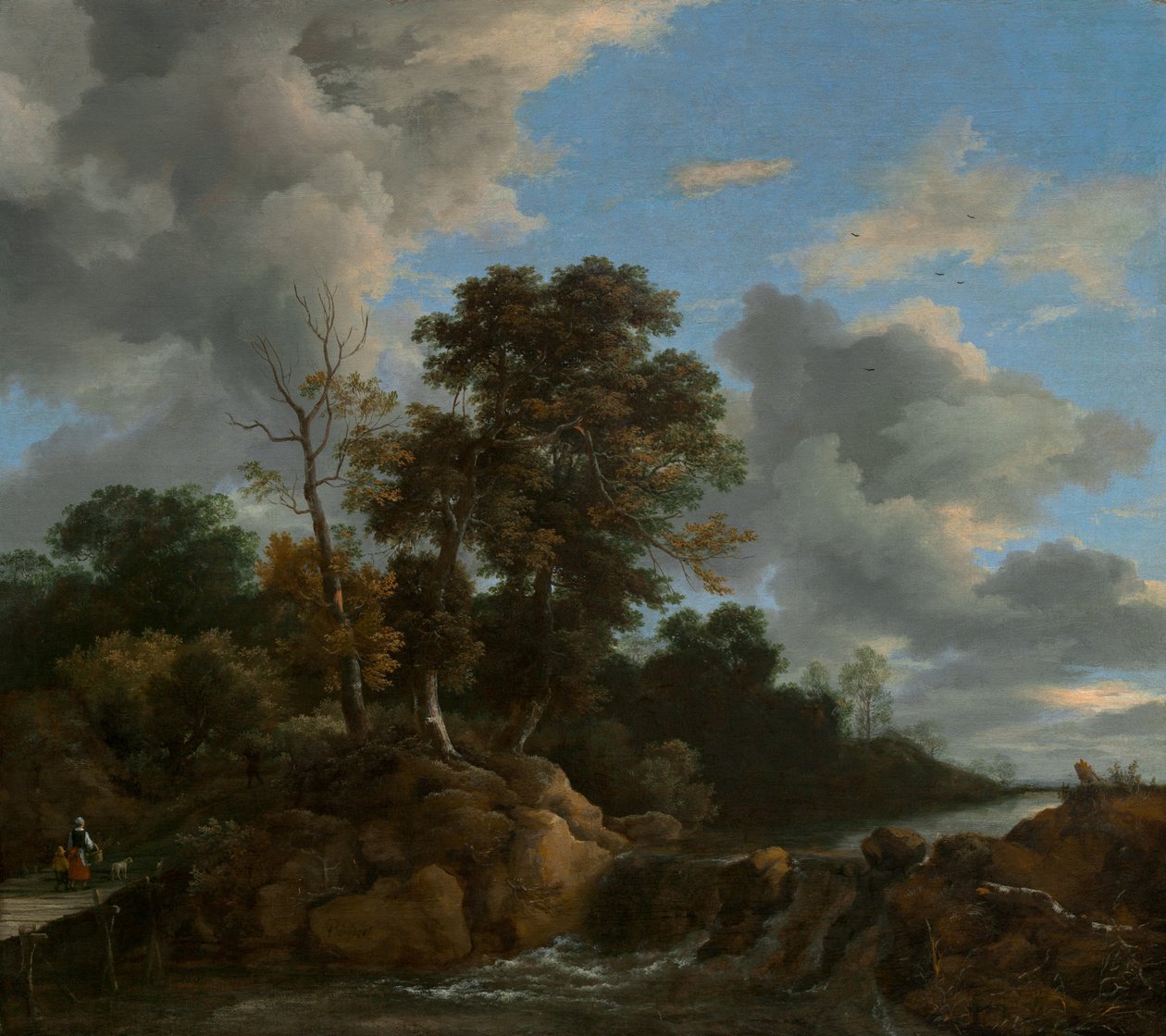 Krajina, cca 1670 (olej na plátně) od Jacob van Ruisdael