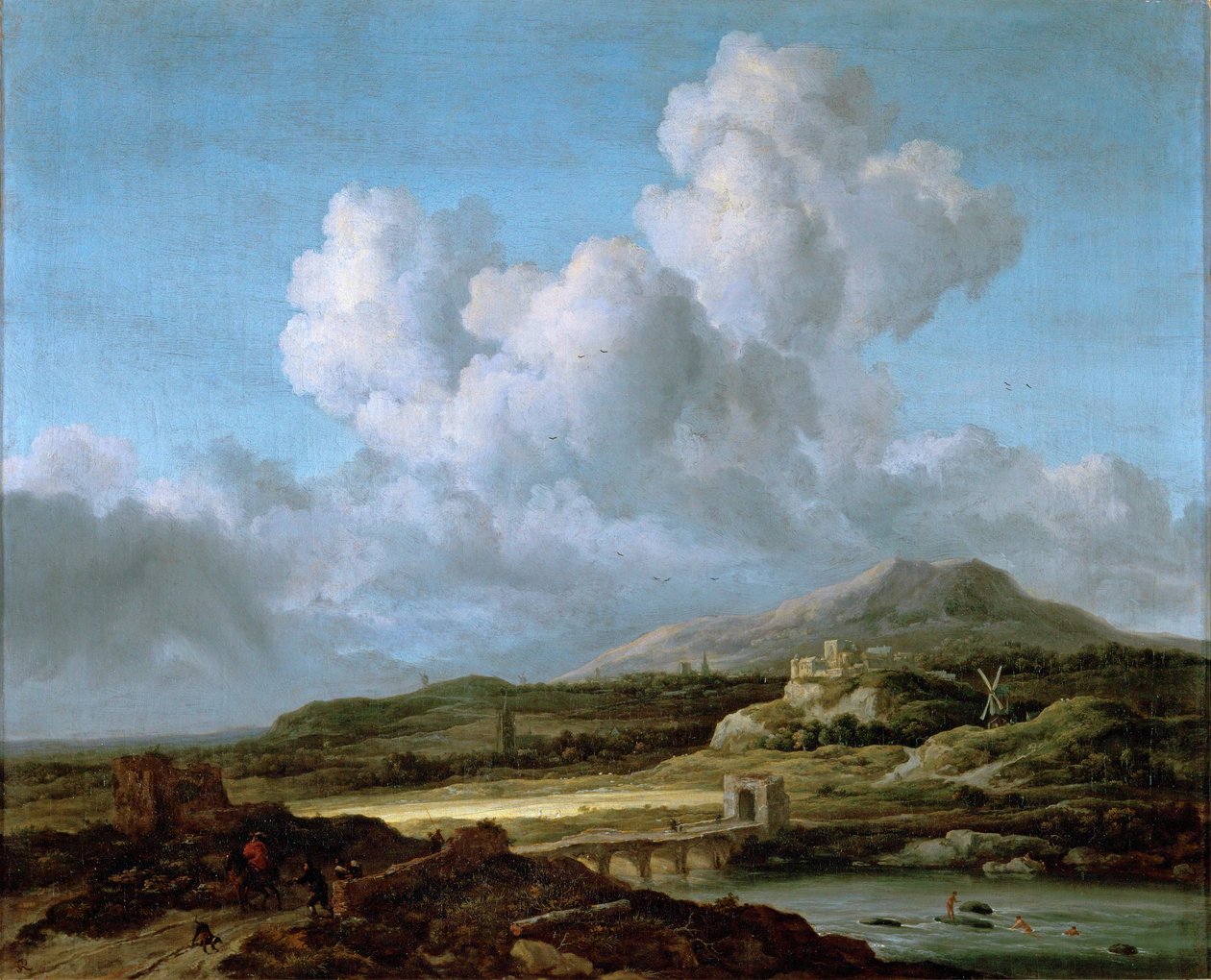 Le coup de soleil - sluneční paprsek... od Jacob Isaaksz. or Isaacksz. van Ruisdael