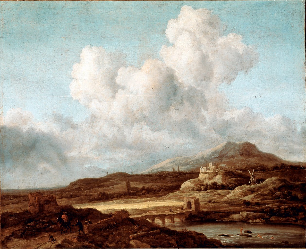 Le rayon de soleil Malba Jacoba Isaakszoona van Ruisdaela (Ruysdael) (1628-1682) 1670-1675 Rozm. 83x99 cm Paříž, musee du Louvre - Sluneční paprsek, od Jacoba Van Ruysdaela (1628-1682). Olej na plátně, 83x99 cm od Jacob van Ruisdael