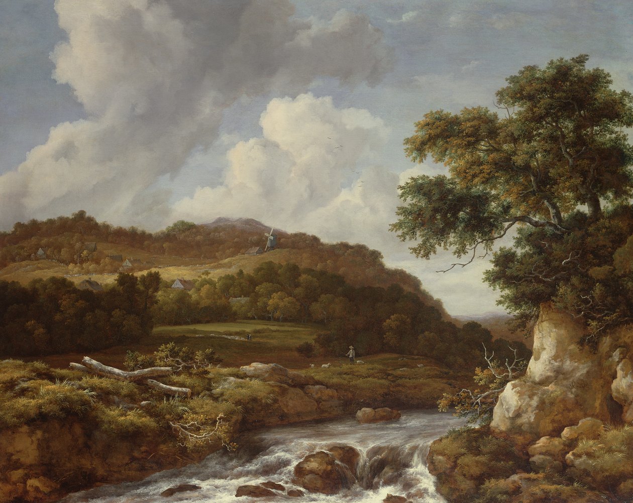 Horská krajina s torrentem od Jacob van Ruisdael