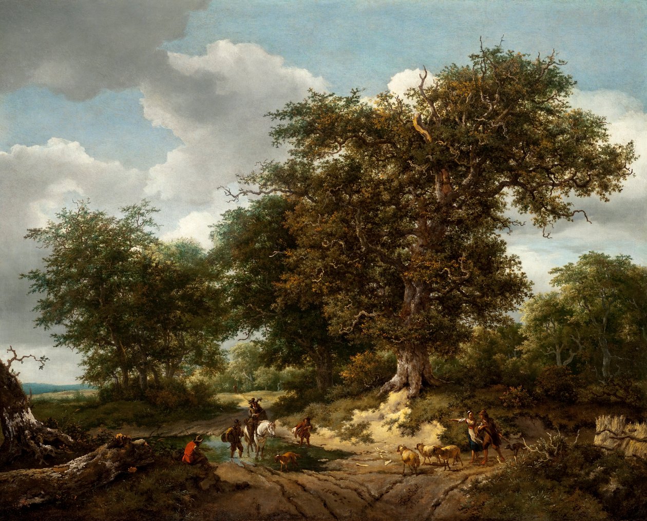 Velký dub, 1652 od Jacob van Ruisdael
