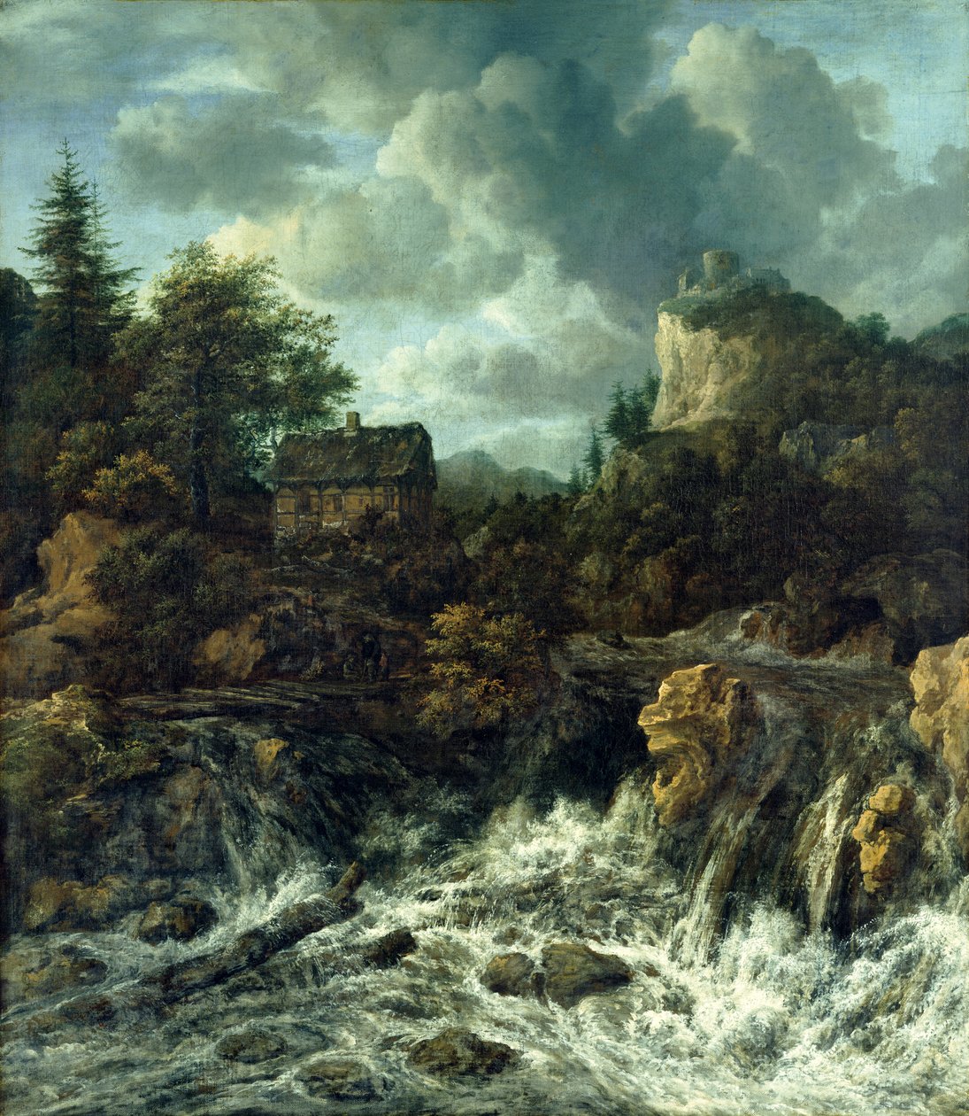 Vodopád, 1665-70 od Jacob van Ruisdael
