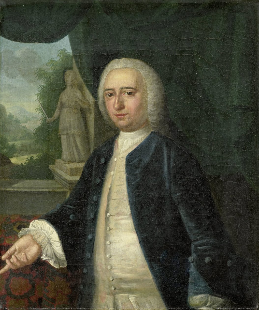 Portrét Johana Willema Parkera, lorda ze Zaamslagu, Geersdijka, Wissenkerke, Cats a Soelekerke, purkmistra z Middelburgu, zástupce Walcheren v Zeelandu od Jacob Jan Nachenius