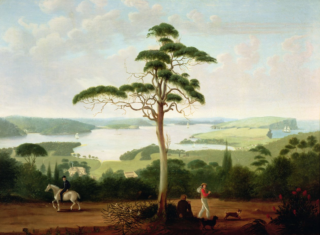 Sydney Harbour při pohledu směrem k Heads, 1848 od Jacob Janssen