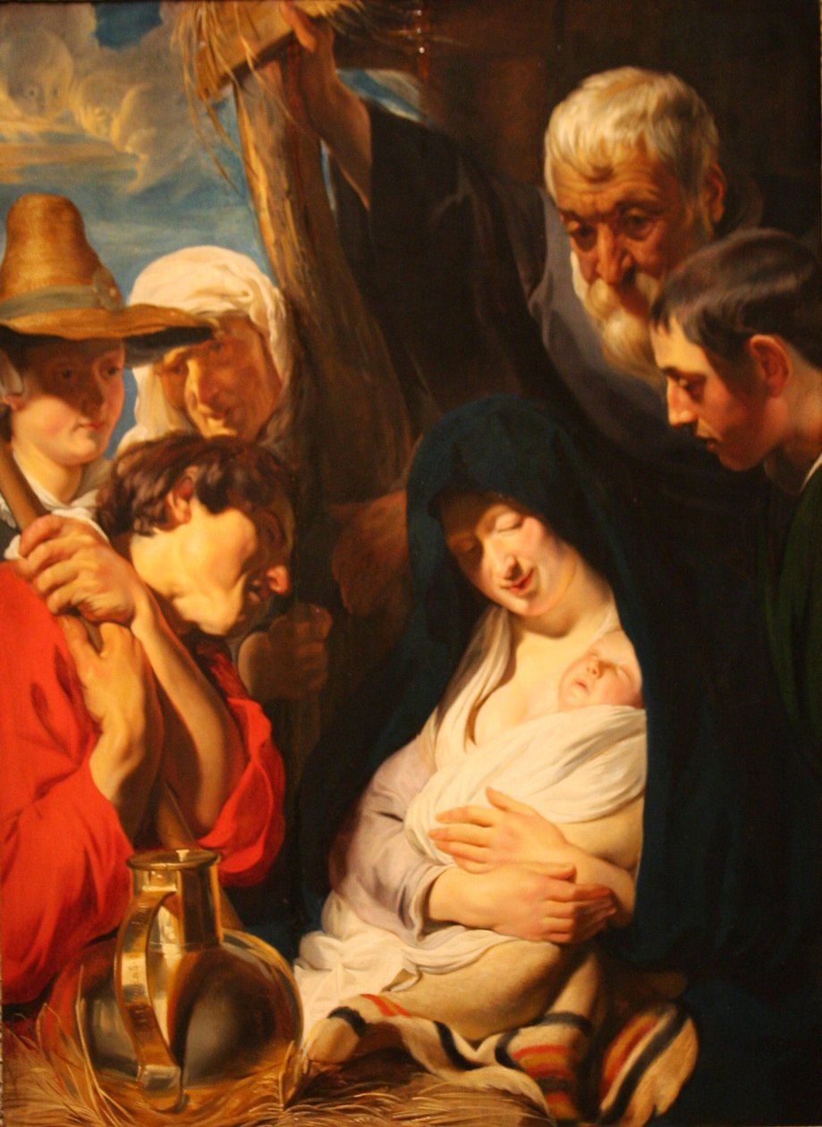 Klanění pastýřů od Jacob Jordaens