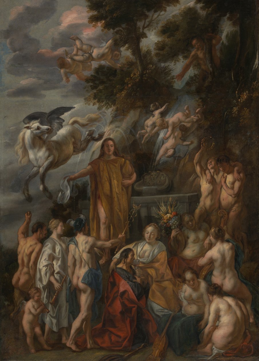 Alegorie básníka od Jacob Jordaens