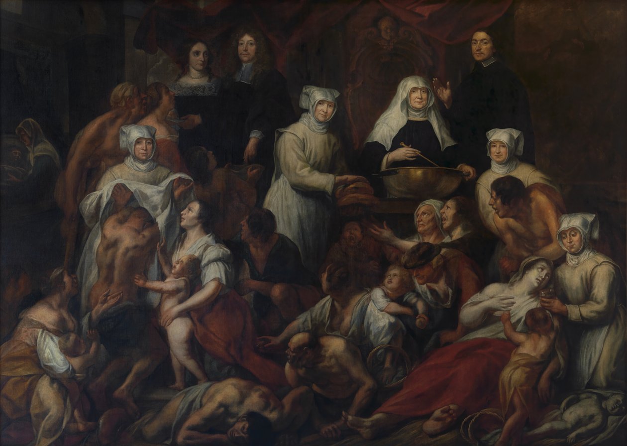 Antverpské nemocniční jeptišky (olej) od Jacob Jordaens