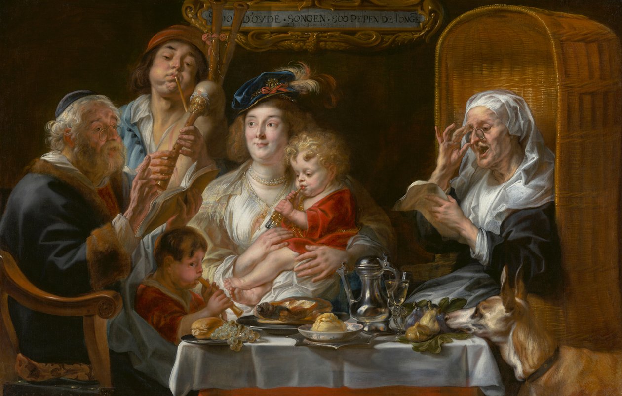 Jak zpívali staří, tak zpívají mladí od Jacob Jordaens