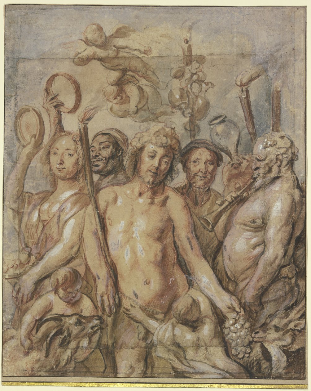 Průvod bakchantů (Triumf Bakcha) od Jacob Jordaens
