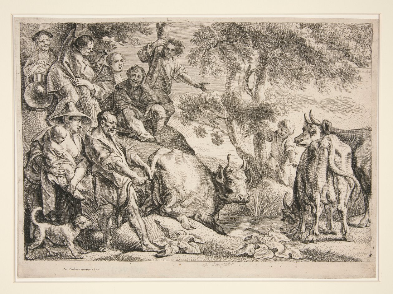 Cacus okrádá dobytek Herkula od Jacob Jordaens
