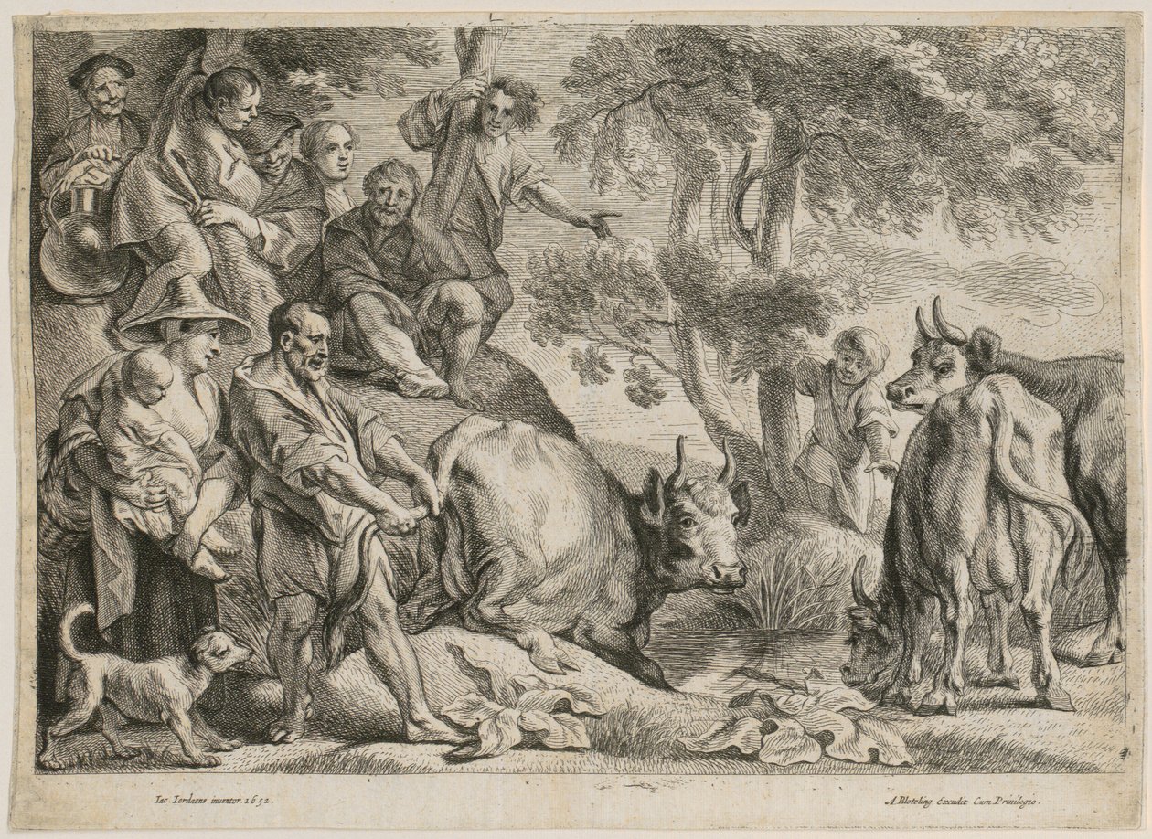 Cacus ukradl Herkulovo tele od Jacob Jordaens