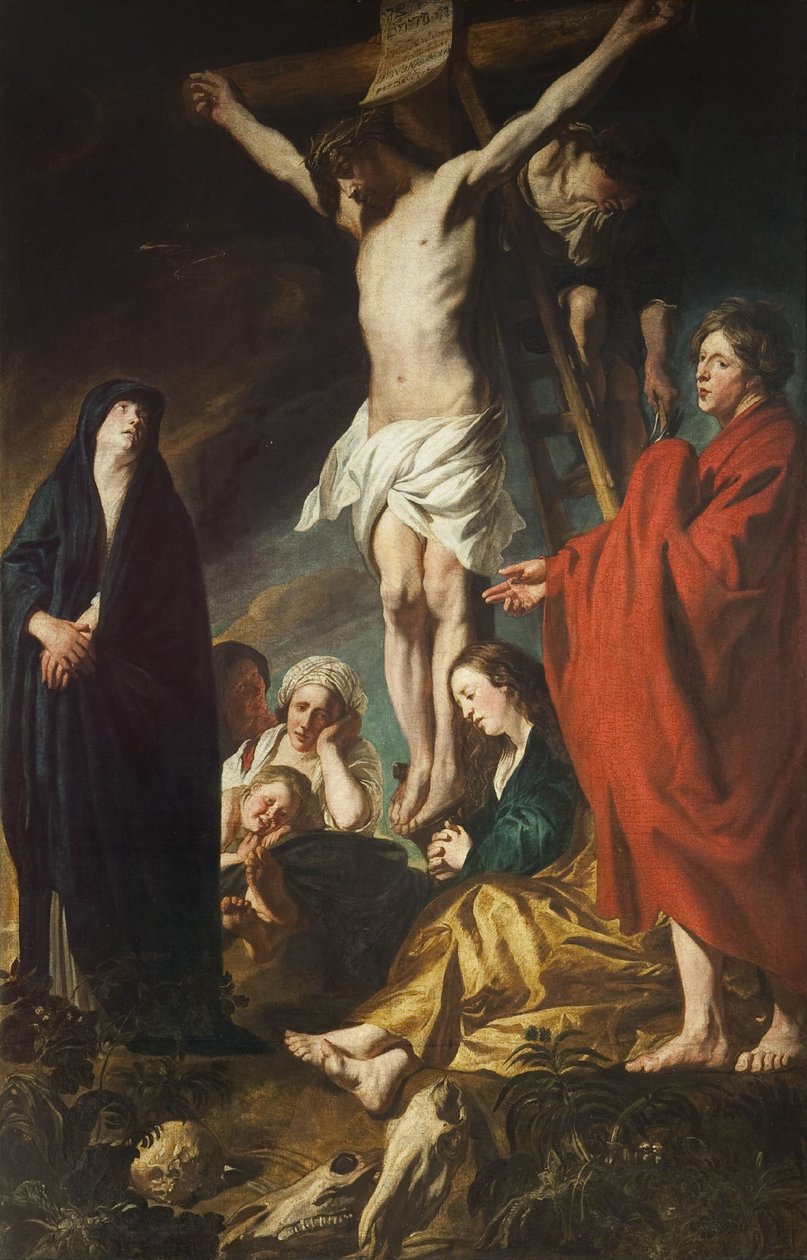 Kristus na kříži od Jacob Jordaens